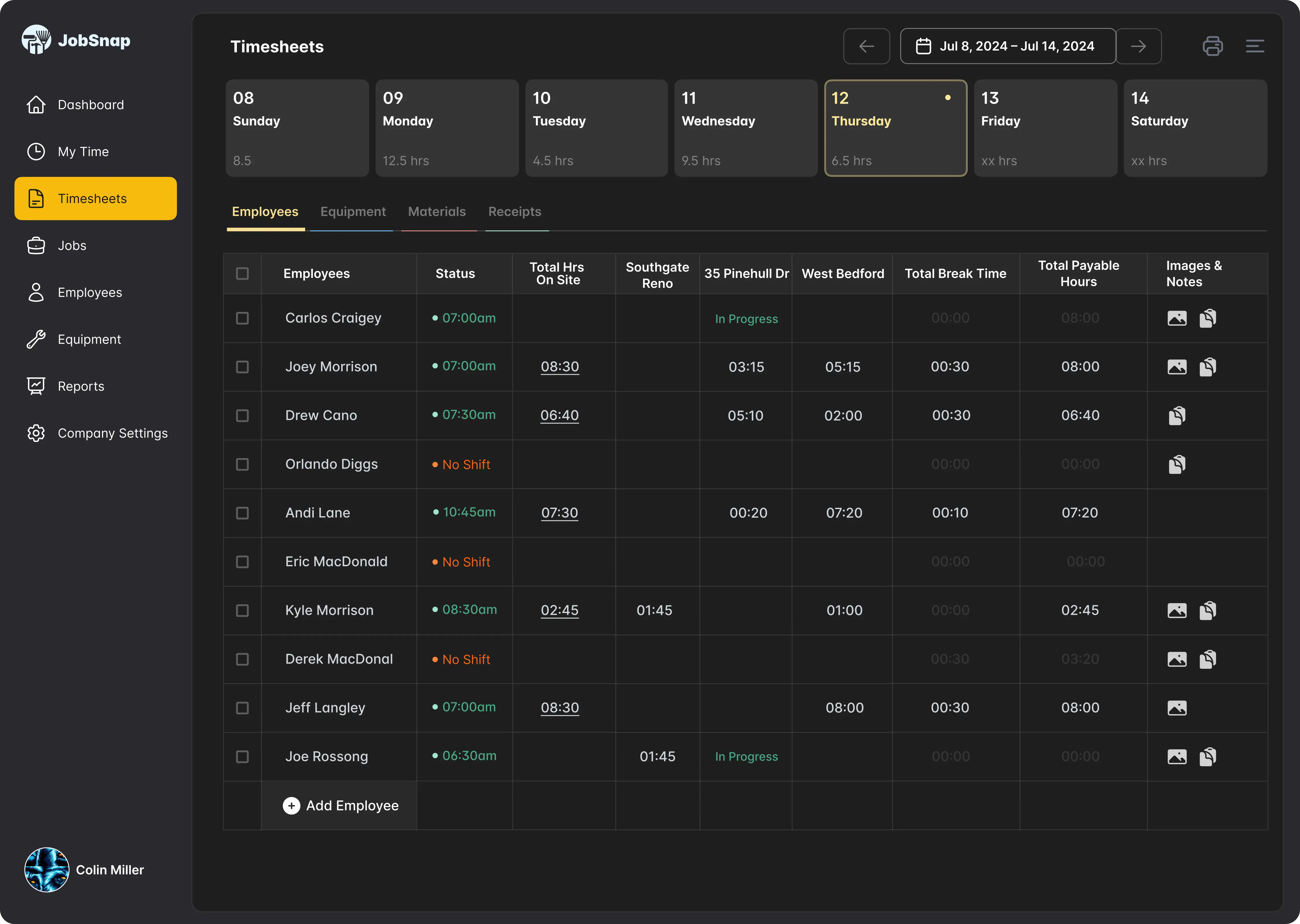 JobSnap Dashboard