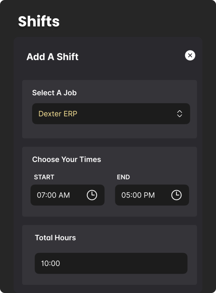 JobSnap App Tour - Shifts